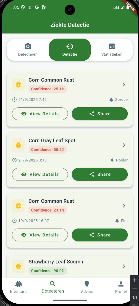 Disease Detection Interface